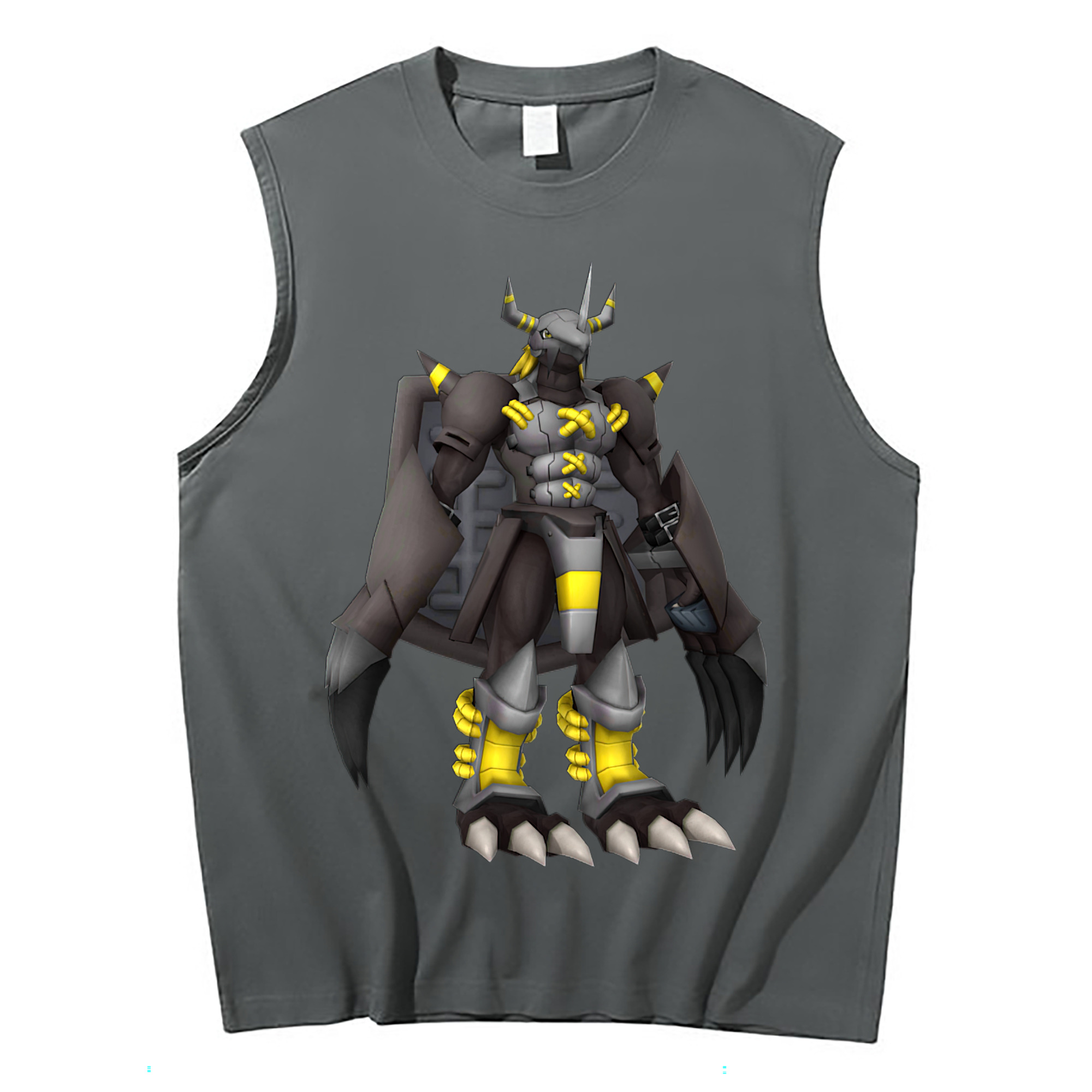 （画像用） Digimon デジタルモンスター/デジモン コットン100％タンクトップ（フロントプリント）